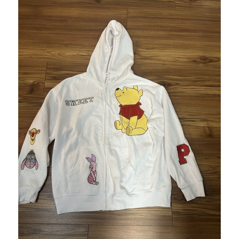 Disney Winnie The Pooh Hoodie Large Zip Up Graphic - Picture 2 of 13